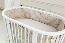 Foreign trade Norwegian ST baby growth bed beds surrounded by elliptical bed mini beds with middle - size bed round runway bed