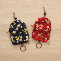 South Korean lovely ladies handmade fabric with large capacity Volkswagen Honda Motor pull-out key bag Pumping Rope containing bag
