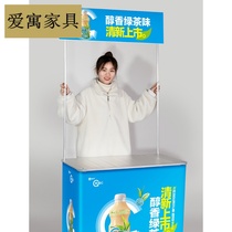 Aluminum alloy promotion table display frame folding activity promotion booth table mobile promotion trial eating advertising push table