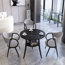 Minimyo talks to receive table and chairs combined milk tea shop café guests casual creative small round table dining table chairs