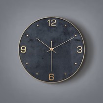 Light luxury pure copper wall clock living room home fashion decorative clock modern simple creative table hanging wall ultra-quiet clock