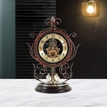 Light luxury clock living room can see gear sitting clock desktop decoration table clock creative personality accessories desktop ornaments