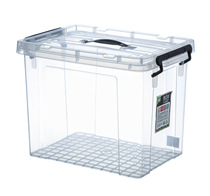 Transparent plastic finishing box extra thick toy clothes covered storage box home fresh storage box