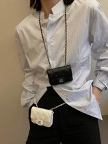 Little red book net red with the same fanny pack fashion all-match Lingge chain mini small bag female 2021 new personality trend