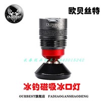 Obeth ice fishing magnetic ice mouth light dimmable focus Rod slightly light 3W tile raft fishing lure fish USB fishing light