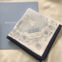 Japanese WEDGWOOD WEDGWOOD handkerchief square towel pure cotton fresh art to send girlfriends and sisters