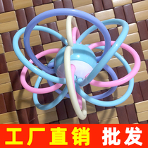 Baby teether molar stick Small mushroom bite Baby bite stick hand grab ball toy music silicone can be boiled