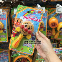 Japan imported Breadman cartoon baby sound board rattle sound toy beat board bell instrument
