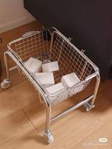 Shangchao shopping basket pulley bracket portable basket mobile bracket stainless steel shopping basket base car basket bracket