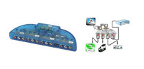  Four-in-one-out AV switcher AV audio and video switcher AV Video audio sharer Lotus converter
