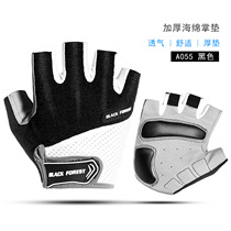 Summer outdoor mens and womens cycling non-slip half-finger gloves Bicycle sports fitness weightlifting short finger gloves