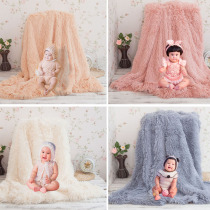 New newborn photography background blanket Childrens photo props Blanket studio 100 days baby shooting long blanket