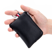 Male Zero Wallet EUROPEAN AND EUROPEAN LEATHER MINI-PURSE SOFT LEATHER ZIPPER COIN DRIVERS LICENSE KEY BAG KBAG ULTRA SLIM