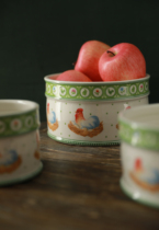 MUSe Garden without cover special price only treasure middle ancient chicken series storage bowl high temperature ceramic bowl