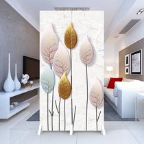 Simple screen partition Living room Jane European modern light luxury occlusion Folding into the door Mobile bathroom door office