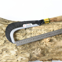 Agricultural-free grinding sickle cutting grass knife weeding cutting rice cut corn wheat sickle for a long time Paoli big bend sickle