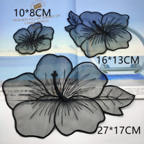 Clothes patch stickers bed sheets mosquito nets small eugen yarn flower stickers embroidery stickers decorative patches diy lace