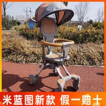 Rice Blueprint Skating theorizer two-way available for airplane baby trolley baby ultra light and foldable high landscape car