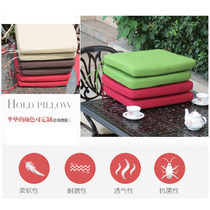 Eurostyle outdoor cast aluminium rattan chair plastic wood furniture high sponge thickened cushion table and chairs cushion pure color waterproof washable