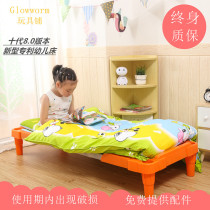 Kindergarten bed special bed for primary school students lunch break nap bed childrens plastic bed solid wood bed handrail managed small bed