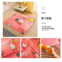 Childrens milk velvet quilt cover 120 x150cm kindergarten quilt three-piece set warm and thick winter quilt core can be removed and washed