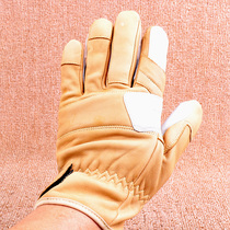 Thickened head layer cowhide gloves foreign trade motorcycle riding gloves Men Outdoor Leisure bicycle breathable gloves