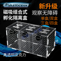 Vastocean magnetic combined acrylic hatching isolation box breeding box fish tank isolation box ovipositor