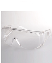 White full transparent plastic lenses anti-dust anti-dust wide edge large frame glasses anti-fog job Lauprotect glasses