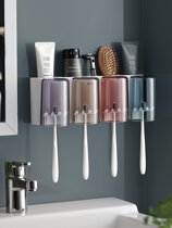  Japan imported MUJI series automatic toothpaste squeezer artifact Wall-mounted household squeezer set free punch guard