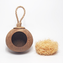 Coconut shell Birds Nest peony tiger skin Parrot Nest outdoor warm hibiscus bird Jade Bird green bird bird nest