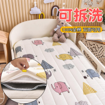 Cotton padded mattress kindergarten baby special nap baby mat cotton bedding can be removed and washed Four Seasons General