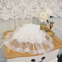 White Lace Embroidery Fairy Beauty Cute Home Car Laceshabby Original Light Lavish Paper Pumping Containing Paper Towel Cover