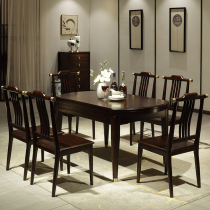 New Chinese solid wood dining table telescopic folding household small apartment dining table modern simple square variable round table