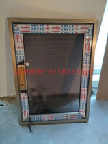 304 stainless steel gold steel mesh anti-theft flat open washable window screen with children lock safety anti mosquito screen set gold