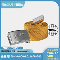 Fjallraven Arctic fox outdoor male and female lovers wear-resistant canvas belt metal can be cut 78130