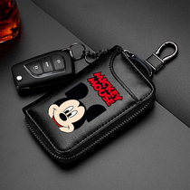 Small Male Portable Personality Versatile Fashion Genuine Leather Large Capacity Key Bag Car Minima Universal Lock Spoon Bag
