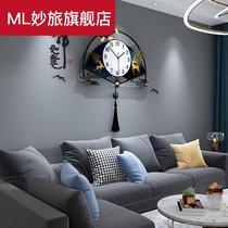 New Chinese Living Room Home Hanging Clock minimalist Creative Hanging Watches Fashion Modern Decoration 2021 New clock