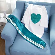 Net red new two-piece suit summer 2020 women's Korean short-sleeved T-shirt top elastic waist casual pants