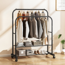 Clothes rack Floor-to-ceiling bedroom folding indoor coat rack Balcony cool clothes rack Household simple clothes rack