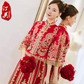 Xiuhe clothing 2020 new wedding slim female bride dress Chinese wedding dress ancient costume wedding dress gown dragon and phoenix gown