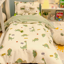 Three pieces of pure cotton kindergarten quilt baby cot for childrens baby to enter the park with six or seven pieces of bedding