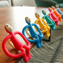 British Matchstick Monkey baby tooth glue match Monkey pacifying molars baby bite music silicone