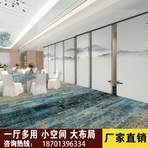 Hotel Mobile Partition Wall Ballroom Separation Office Soundproofing Banquet Hall Activity Screen Foldable Push and Push Door