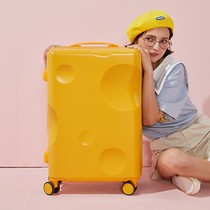 24 inch suitcase woman small high face value tie bar suitcase mute universal wheel 20 inch boarding password box man