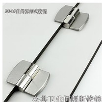Public toilet toilet partition hinge hardware connection self-closing door hinge stainless steel flat stack lift