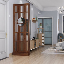 Screen partition wall living room simple modern decoration bedroom cover home double-sided Net red door solid wood entrance cabinet