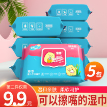 Baokang baby hand wet tissue wipes special large packaging baby special price with lid for infants and young children