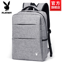 Flowers Playboy Mens Double Shoulder Bag Fashion Trends Casual Canvas Bag Business Large Capacity Travel Computer Backpack