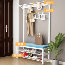 Coatrack shoe changing stool hanger integrated simple household door porch hanger floor bedroom hanger shoe rack