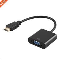 HDMI-compatible to VGA Adapter Digital to Analog Audio Video